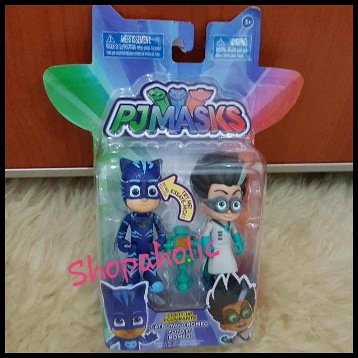 Mainan PJ Mask Catboy and Romeo Original Hasbro light up