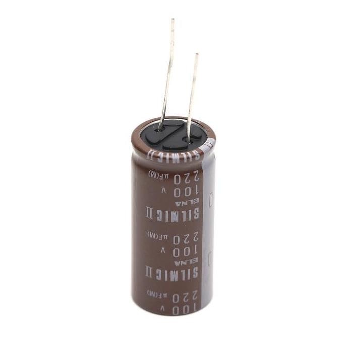 Elna Silmic Ii 220Uf/100V Rfs-100V221Mk9#5 Audio Capacitor High Quality