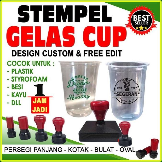 

STEMPEL GELAS CUP / MIKA / PLASTIK / KACA ASLI