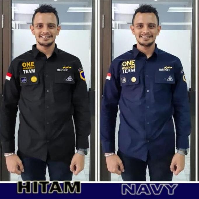 KEMEJA MANDIRI/ BUKAN UNTUK CUSTOM/ PDL BANK MANDIRI/ KEMEJA ONE MANDIRI TEAM/ KEMEJA PRIA LENGAN PA