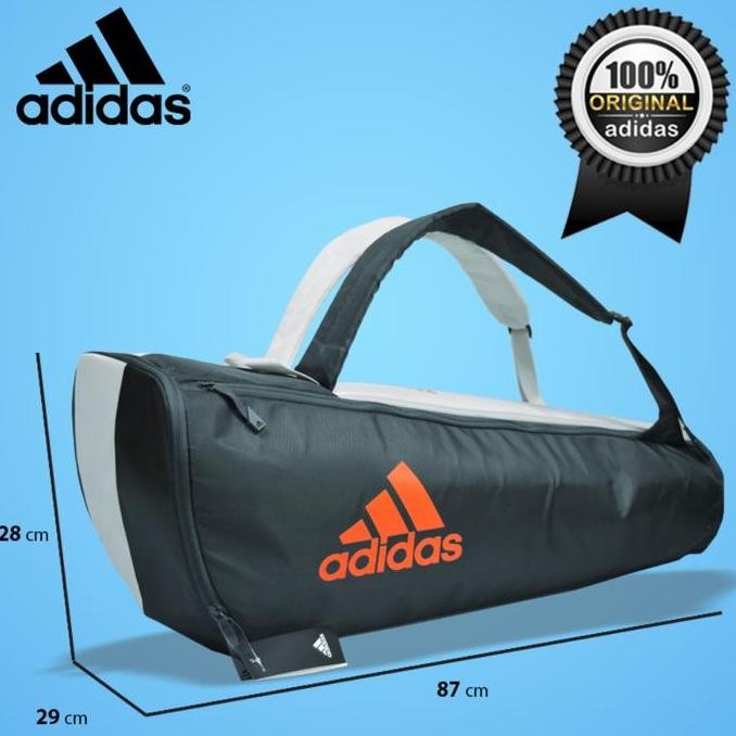 Terlaris Tas Raket Badminton Bulutangkis / Tenis Adidas VS3.1 6 Racket Bag Grey Best seller