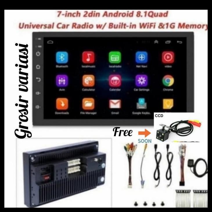 HOT DEAL HEAD UNIT DOUBLE DIN 7"INCH WI FI FREE CAMERA MOBIL ALL NEW BRIO 2018 