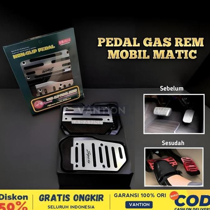 siap kirim pedal mobil manual & matic sport universal fortuner brio jazz sigra avanza