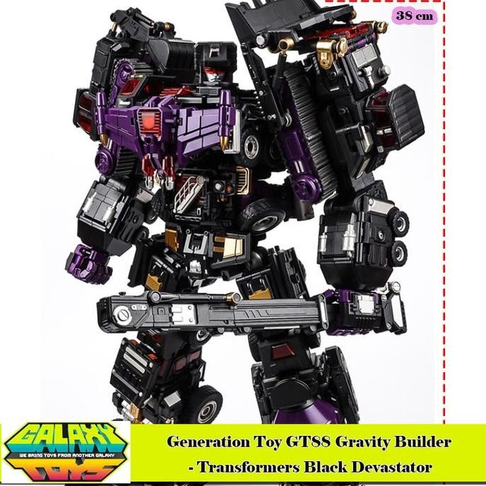 Generation Toy Gt88 Gravity Builder - Transformers Black Devastator Kualitas Terbaik Harga Termurah
