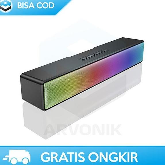 Sound Sistem Bluetooth Speaker Portable Audio Subwoofer Soundbar Rgb Diskon