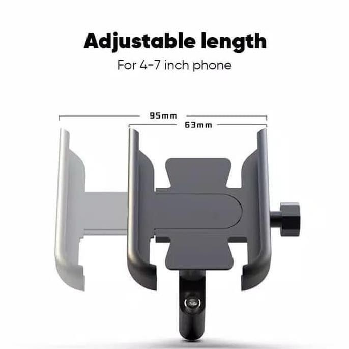 Holder Hp Gps Aluminium Motor Adv 150 Pcx Crf Bmw Stang Bracket Premium Original