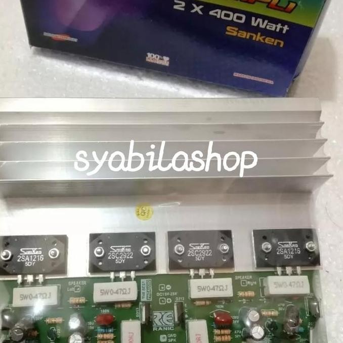 KIT POWER AMPLIFIER STEREO 2X400 WATT SANKEN SALOME RANIC DISKON