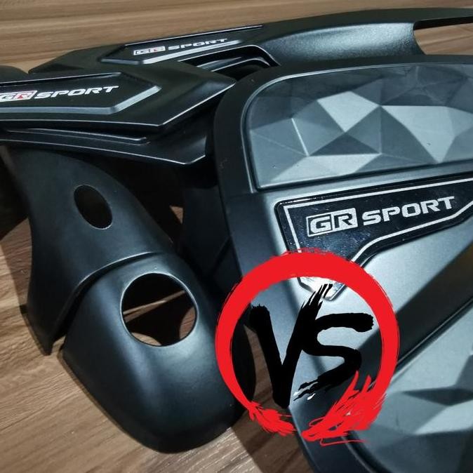 siap kirim cover handle + tank cover fortuner gr sport hitam doff aksesoris elegan