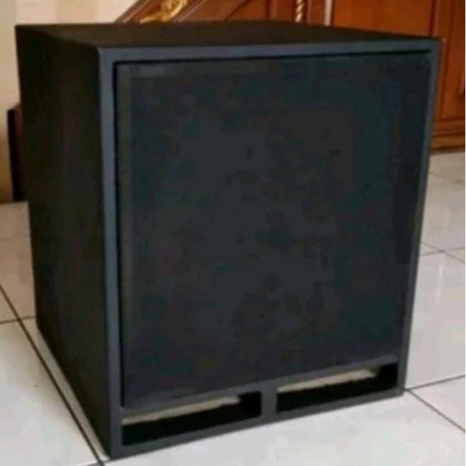 box speaker subwoofer mini scoop 12 inch mdf partikel spoon lapisan kain 37x36x41 berkualitas
