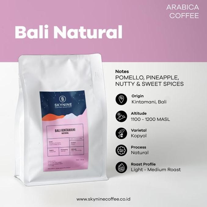 

READY KOPI ARABIKA BALI NATURAL 250GR - ROASTED BEANS SINGLE ORIGIN ASLI BALI