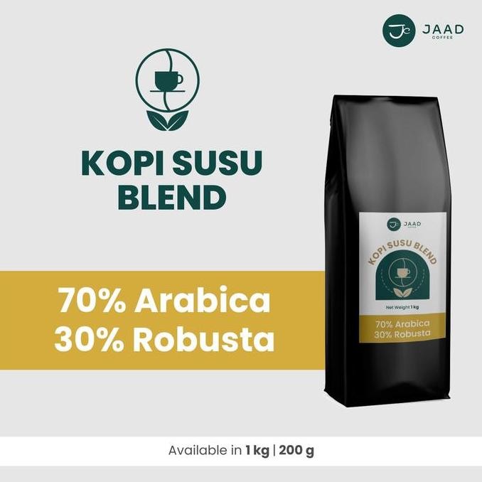 

READY KOPI SUSU BLEND 70% ARABIKA 30% ROBUSTA - BIJI & BUBUK KOPI RACIKAN CREAMY ENAK