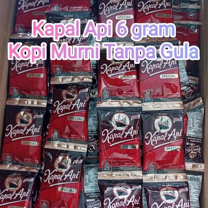 

kopi kapal api special mini 6gr - 50 pcs (5 renteng) kopi bubuk murni berkualitas
