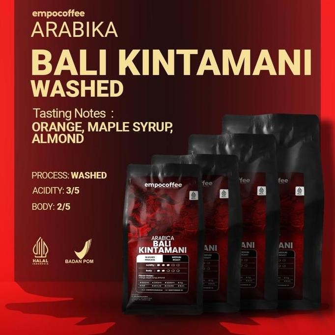 

READY BIJI KOPI ARABIKA BALI KINTAMANI 200GR | COFFEE BEANS & BUBUK PREMIUM
