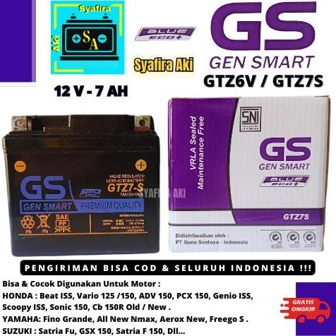 aki motor honda adv 150 pcx 150 supra gtr cb150x gs gtz7s gen smart mf terlaris