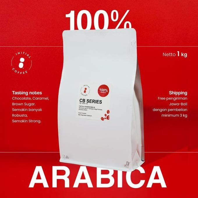 

READY BIJI KOPI 100% ARABIKA 1KG - CBF COMMERCIAL BLEND COFFEE BEAN INITIAL