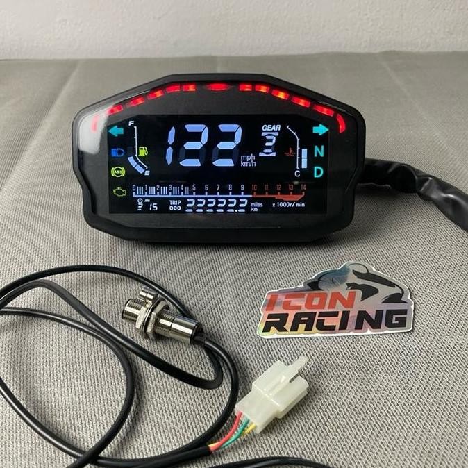 speedometer digital rxn3 ducati style universal motor matic sport terlaris