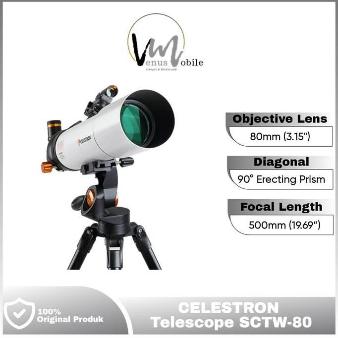 Terbaru Celestron Telescope Astronomical - Sctw - 80 - Teropong Bintang