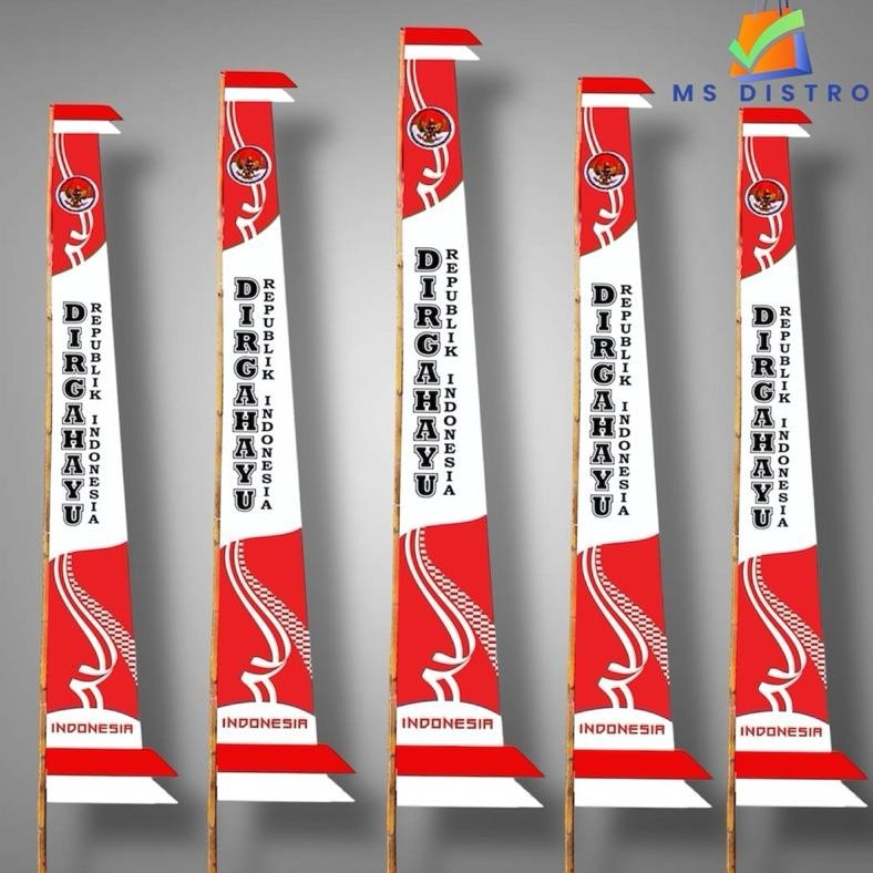 Umbul Umbul Dirgahayu Jumbo Ukuran 4 Meter Stock