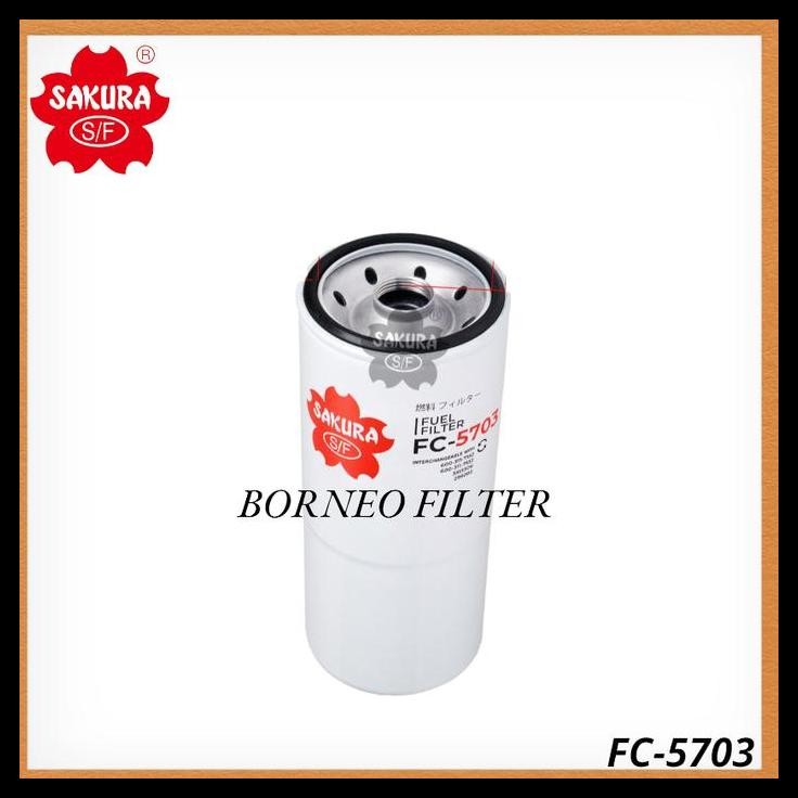 TERMURAH FC-5703 SAKURA FUEL FILTER SFF0202 JFC-88017 J8621202 FF202 BF596 P550202 299202 3313306 WK