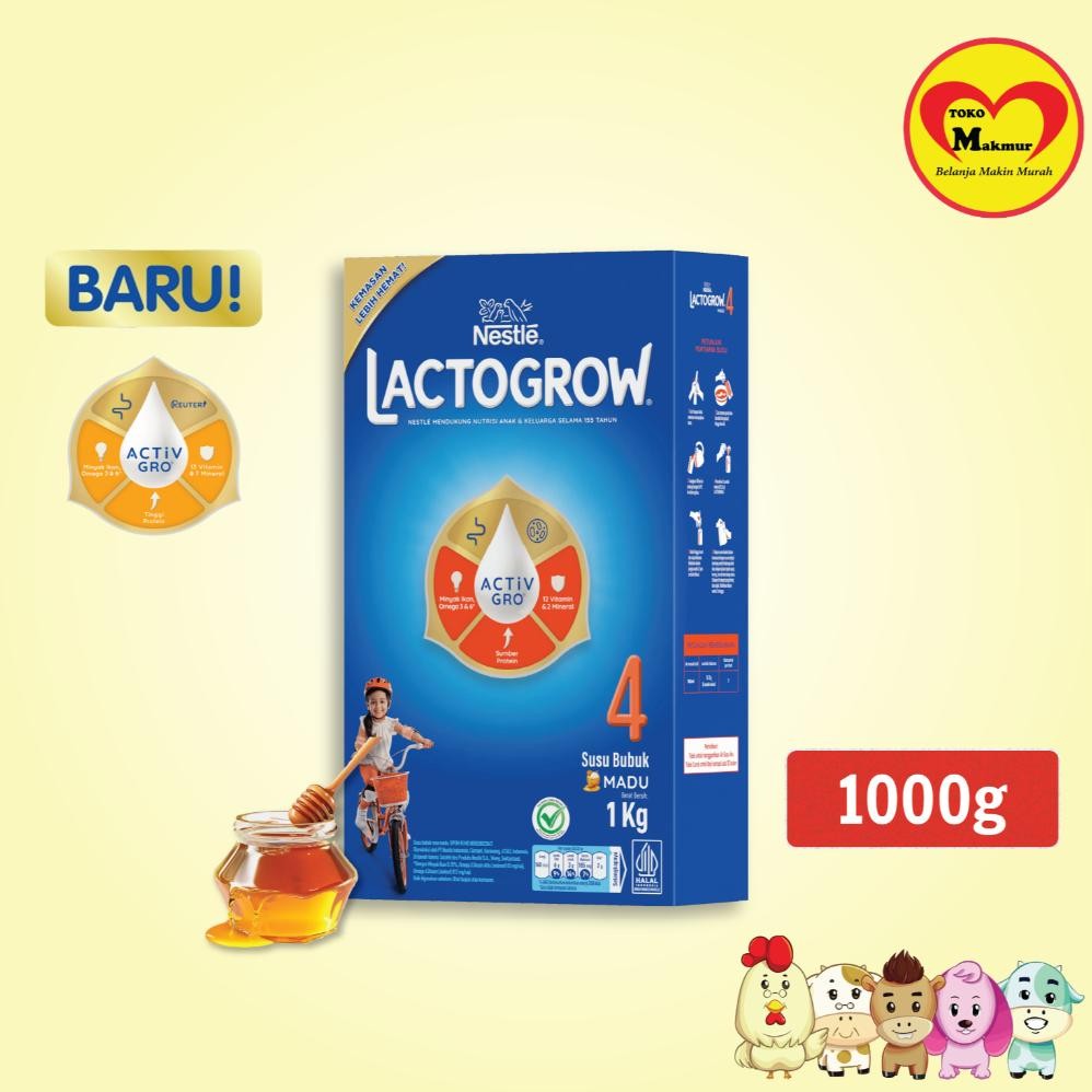 

Promo - Lactogrow 4 (LACTOGROW 3+) Vanila / Madu 1000gr / Toko Makmur Online