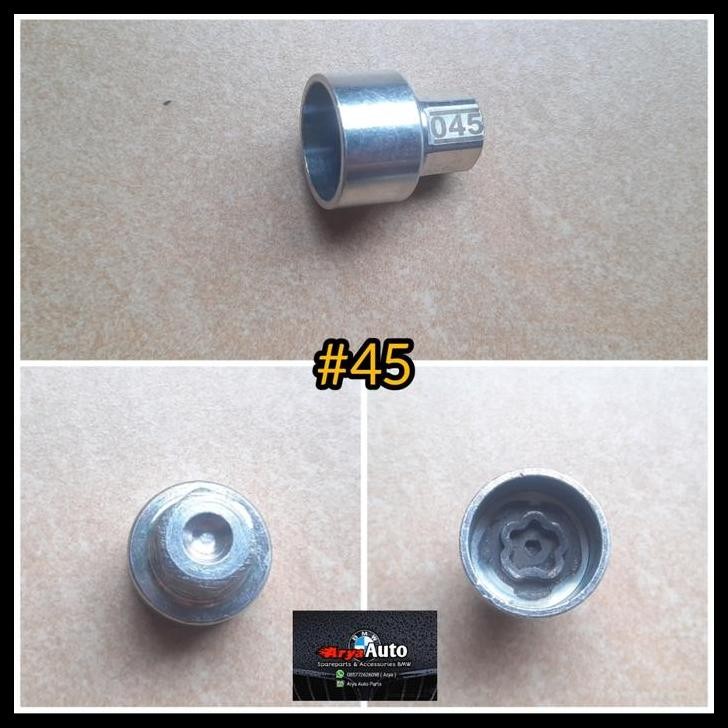 HOT DEAL ADAPTER ADAPTOR KUNCI BAUT RODA ANTI-THEFT #45 BMW F SERIES / MINI 