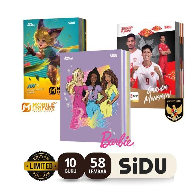 

Buku Tulis Sidu 58 Lembar (1 Pak Isi 10 Buku)