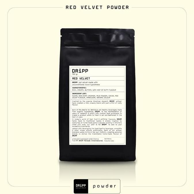 

Original DRiPP Red Velvet Powder - Bubuk Minuman Red Velvet Premium Instan