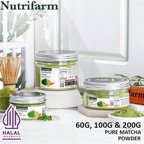 

Original Bubuk Matcha Ceremonial Grade 100% Pure - Nutrifarm Matcha Powder Murni