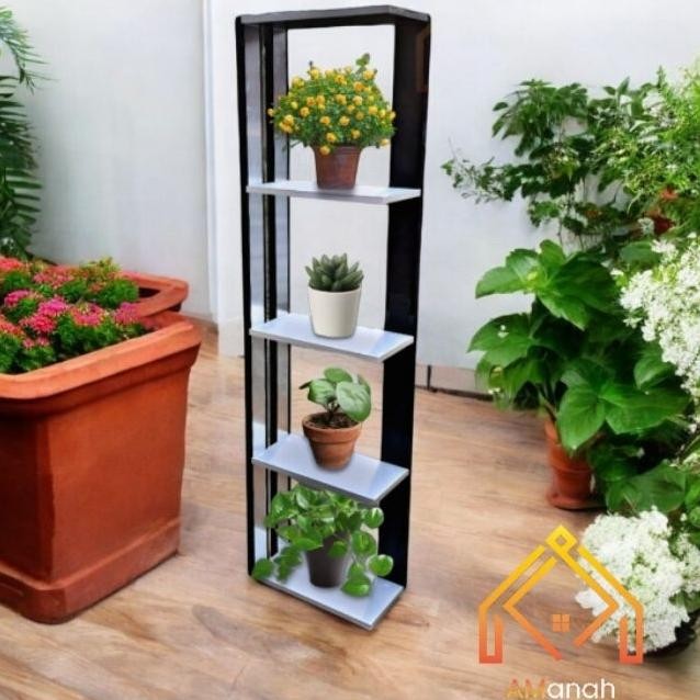 Terlaris - Rak Lantai 5 Tingkat Kode Rka00105 / Rak Pot Bunga Minimalis