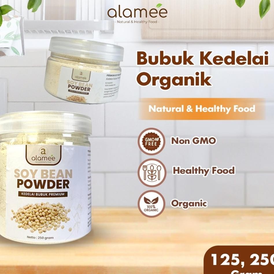 

Alamee Soy Milk Bean Powder Bubuk Susu Kacang Kedelai Murni Tinggi Protein Tanpa Gula 250Gr
