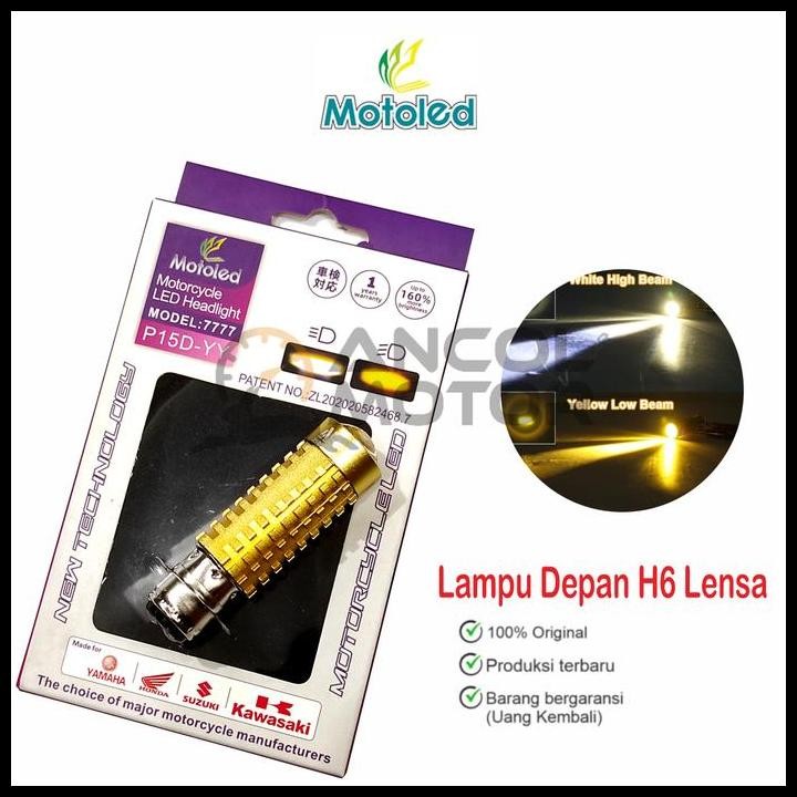 TERMURAH MOTOLED LAMPU LED MOTOR HEADLAMP LASER H6 ACDC LAMPU DEPAN 