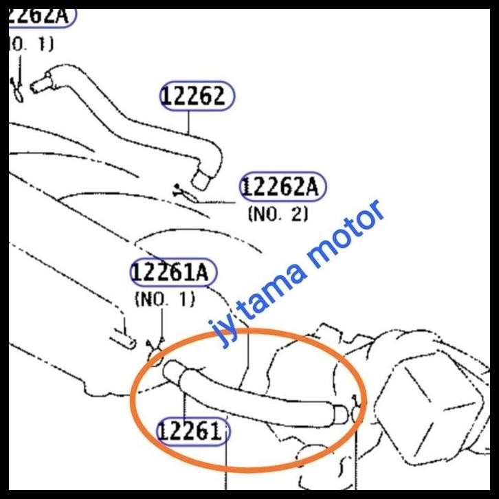 DISKON SELANG HOSE VENTILATION VENTILASI HARRIER CAMRY ALPHARD ORIGINAL 