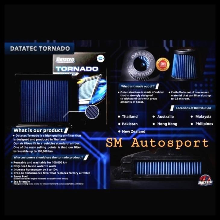 GRATIS ONGKIR DATATEC HIGH PERFORMANCE TORNADO OPEN AIR FILTER UDARA (UNIVERSAL) 