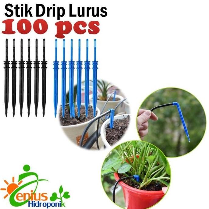 100 Pcs Stik Drip Lurus / Stick Dripper / Irigasi Tetes Termurah