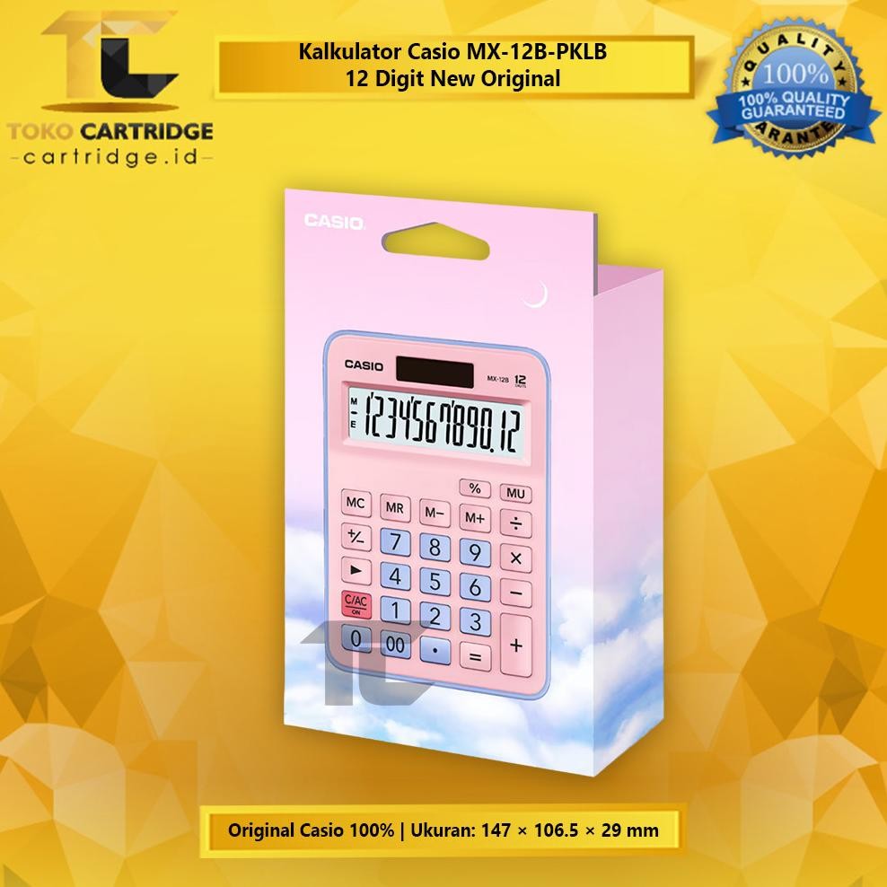

Calculator Casio MX-12B 12 Digits Desktop Offiice Kalkulator Meja Kantor Garansi Resmi New Original RB2