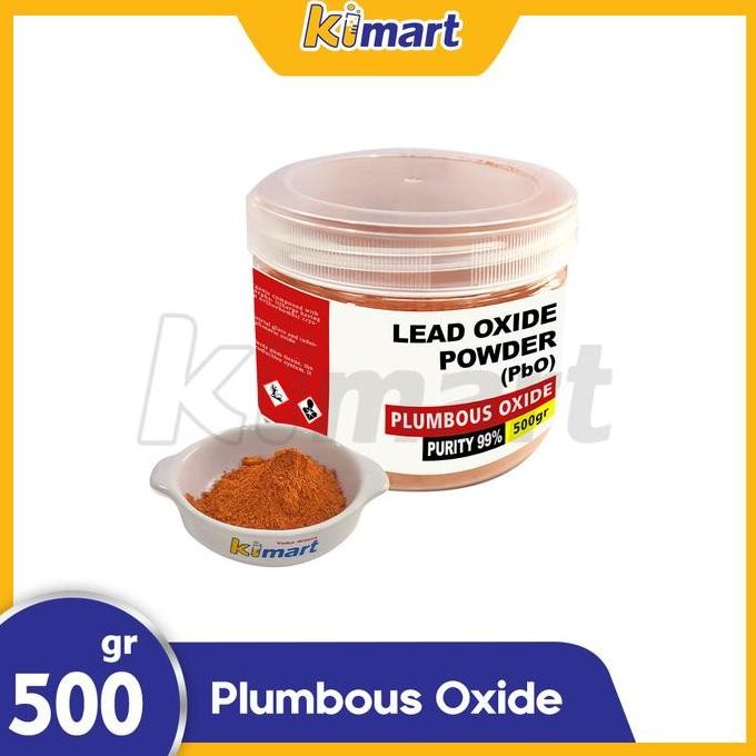 

Original Lead Oxide Powder PbO 500g Timbal (II) Oksida / Plumbous Oxide Kimia
