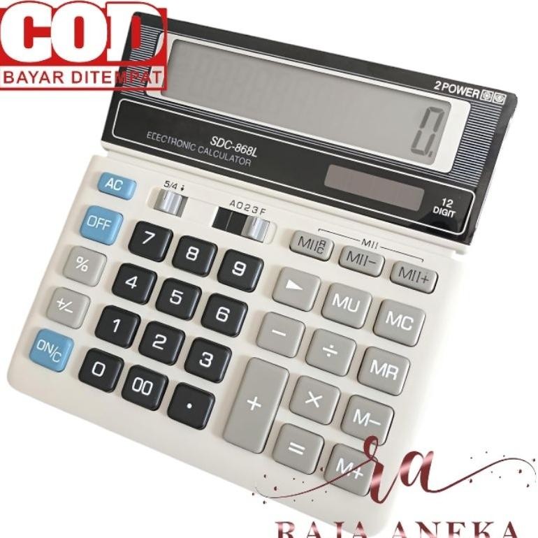 

Calculator Kalkulator Murah tipe SDC 868L 868 L Warna Menarik 12 Digit CT RB2