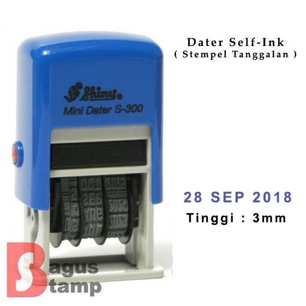 

Stempel Tanggal / Dater Otomatis Shiny S300 S 300 ( Mini Dater Stamp ) RB3