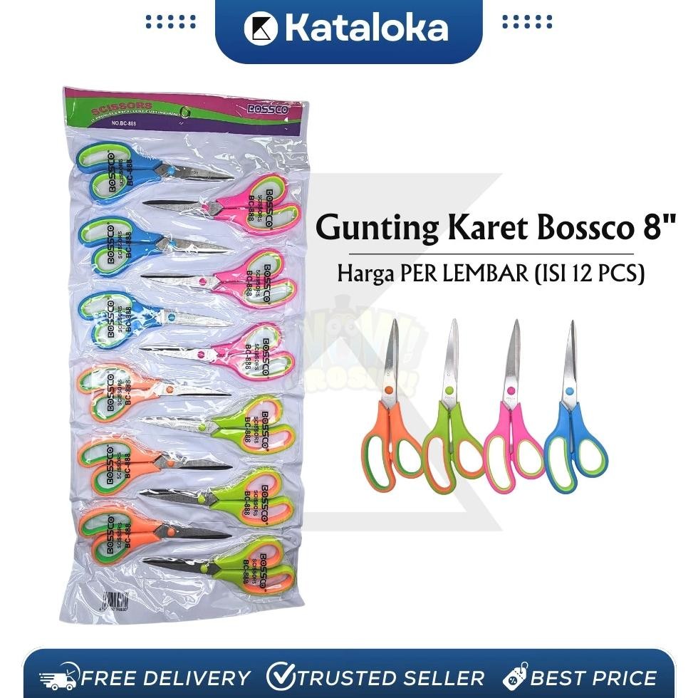 

Gunting Scissors BOSSCO BC-888 1 Lembar (12 Pcs) RB2
