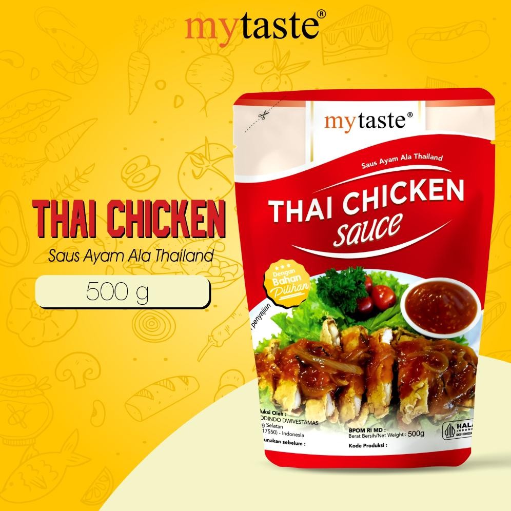 

MYTASTE Thai Chicken Sauce 500gr Saus Ayam Thailand Saus Suki Saus Ayam Pedas Nugi