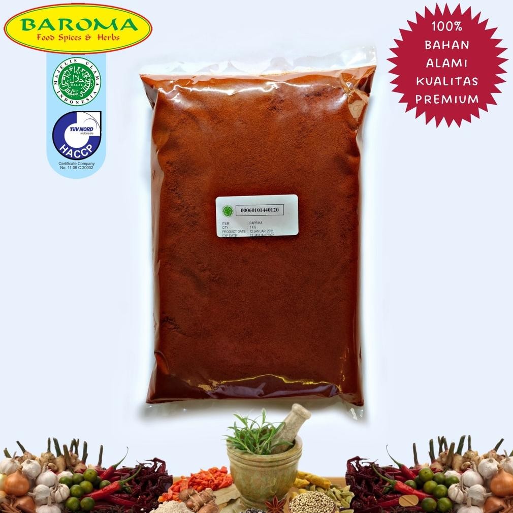 

Paprika Bubuk Halus / Bell Pepper Powder 1Kg Nugi