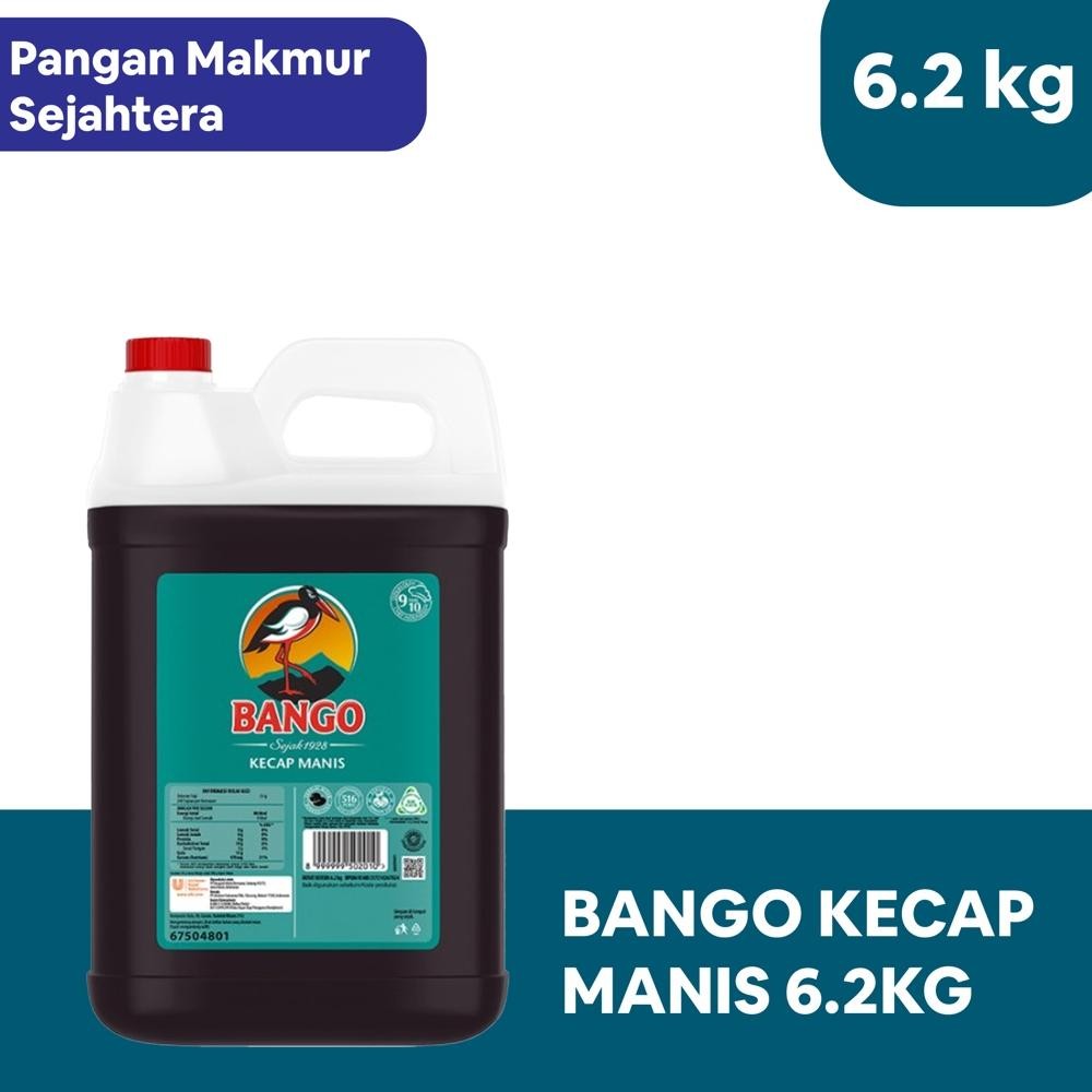 

BANGO - KECAP MANIS KEMASAN JERIGEN 6.2KG (KEMASAN BARU TUTUP JERIGEN BERWARNA PUTIH) Nugi