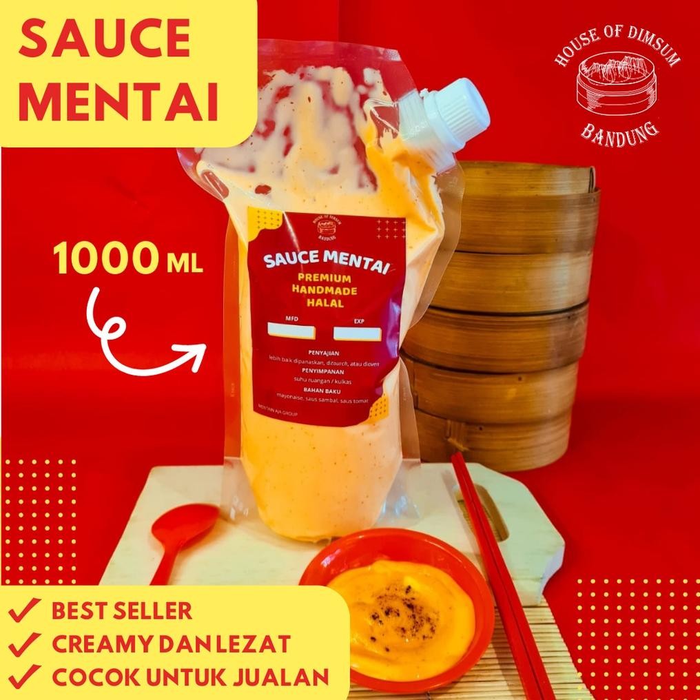 

Saos Mentai Halal 1000ml Creamy Enak Nugi