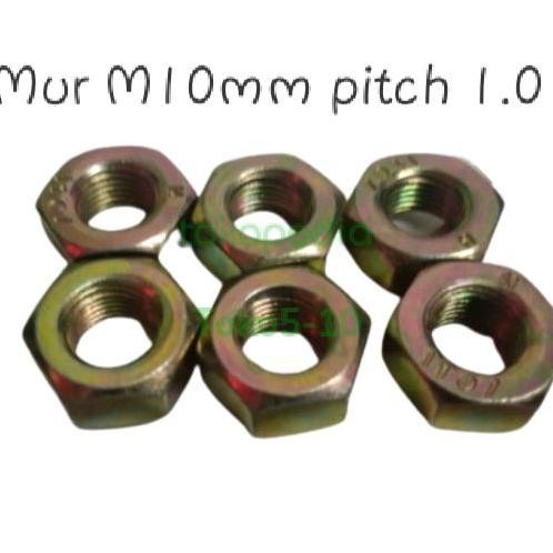 Mur Nut M10 x 1.0 Drat Lemas Mur M10 x pitch 1.0 Kunci 14 READY