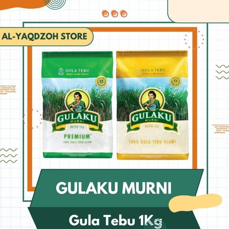

GULAKU 1KG | Gula Pasir Tebu | 2 Variant | Hijau dan Kuning Nugi