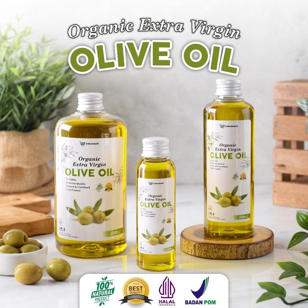 

Organic Extra Virgin Olive Oil Pure 100% EVOO Minyak Zaitun Extra Virgin Murni Nugi