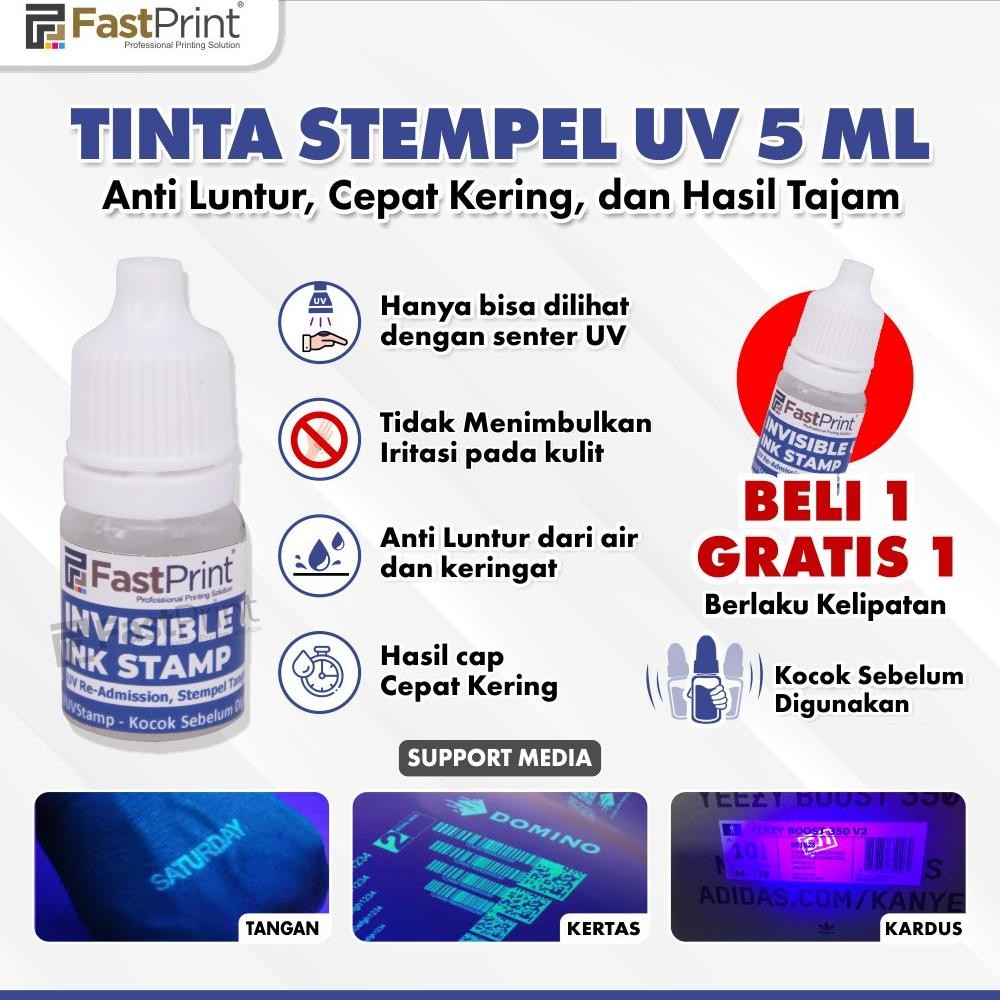 

Tinta Stempel UV Tinta Tangan Invisible Ink RB3
