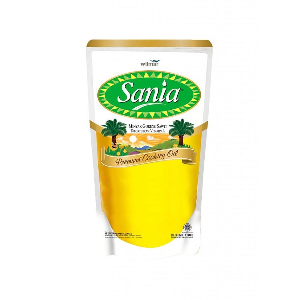 

Minyak Goreng Sania Kemasan Pouch Ukuran 1 Ltr Nugi