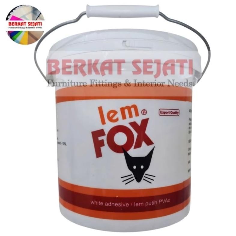 

Lem Fox Putih Lem Putih PVAC Ember MERAH 10kg 10 Kg Plamir Kayu Kertas Slime MERAH