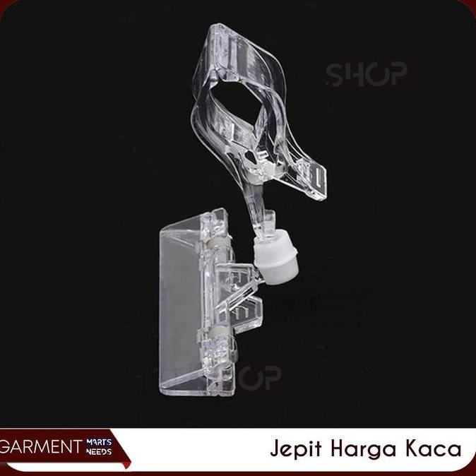 

New Stock - Jepit Harga Obral Transparan Penjepit Label Papan Price Tag Hanger